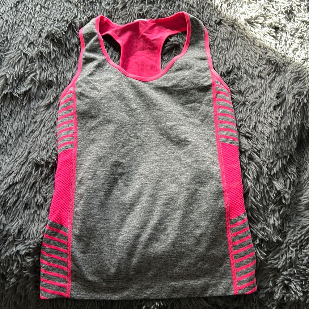 Hot pink workout tank top
